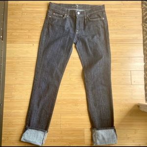 Seven Low rise cuffed Dark Wash Roxanne Jeans